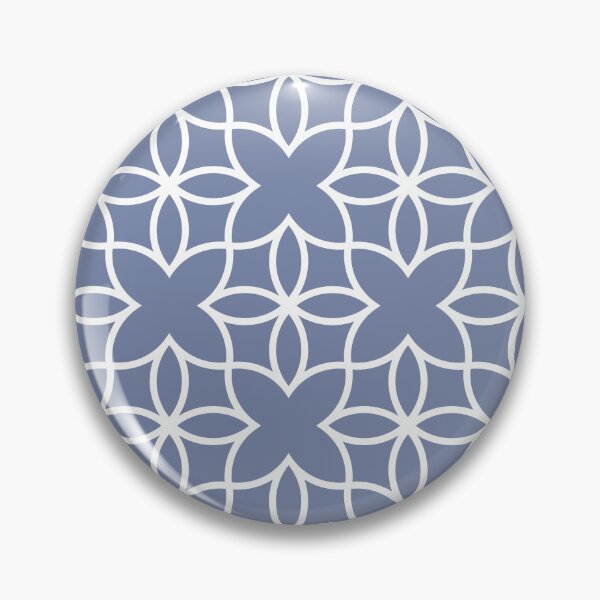 Item preview, Blue and White Minimal Line Art Pattern 4 Flower Pairs DE 2022 Popular Color Enchanting Sky DE5900 designed and sold by ColorOfTheYears.