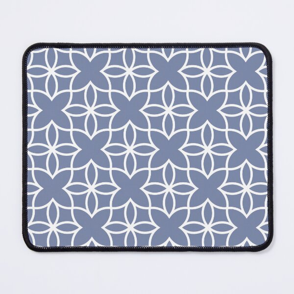 Artikelvorschau, Blue and White Minimal Line Art Pattern 4 Flower Pairs DE 2022 Popular Color Enchanting Sky DE5900 entworfen und verkauft von ColorOfTheYears.