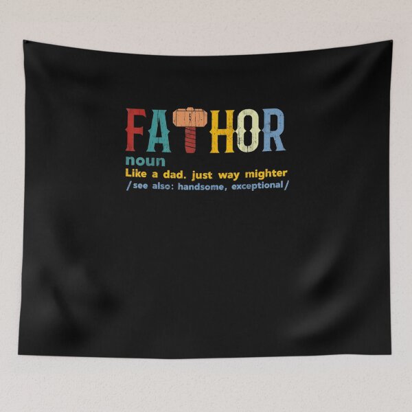 Item preview, fa-Thor Like Dad Just Way Mightier Hero gift idea for father designed and sold by wi trendshop.