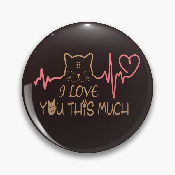 Item preview, I Love You This Much Happy Kitten Cat Hearts designed and sold by altk btk.