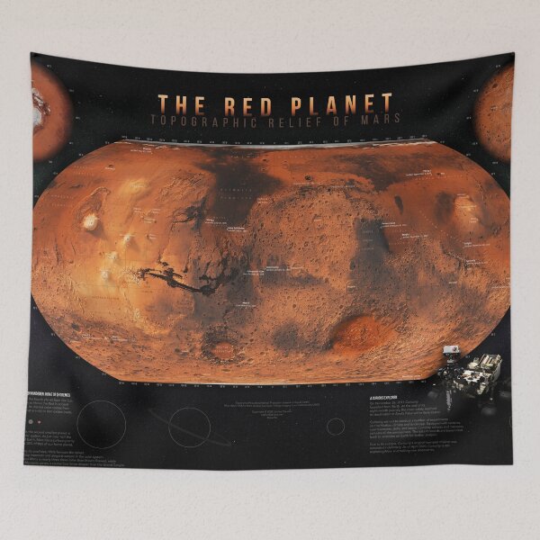 Item preview, The Red Planet: Topographic Relief of Mars designed and sold by jscarto.