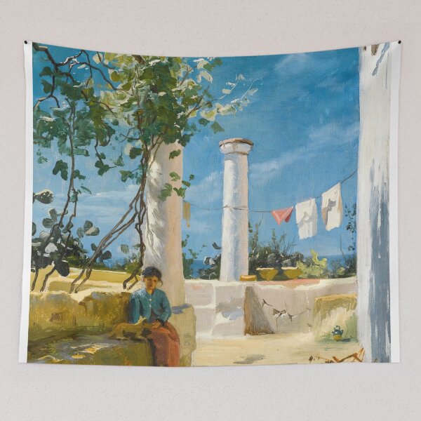 Item preview, Summer In Capri (1885) Peder Mørk Mønsted designed and sold by Art Outlaws.