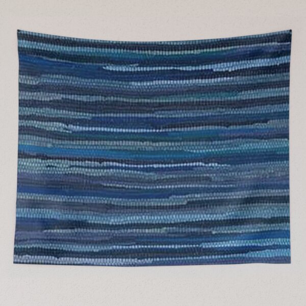 Item preview, Rag Rug, Rag Rug Blue, Woven Rug, Monochromatic Blue Rug, Kitchen Rug, Carpet designed and sold by Nostrathomas66.