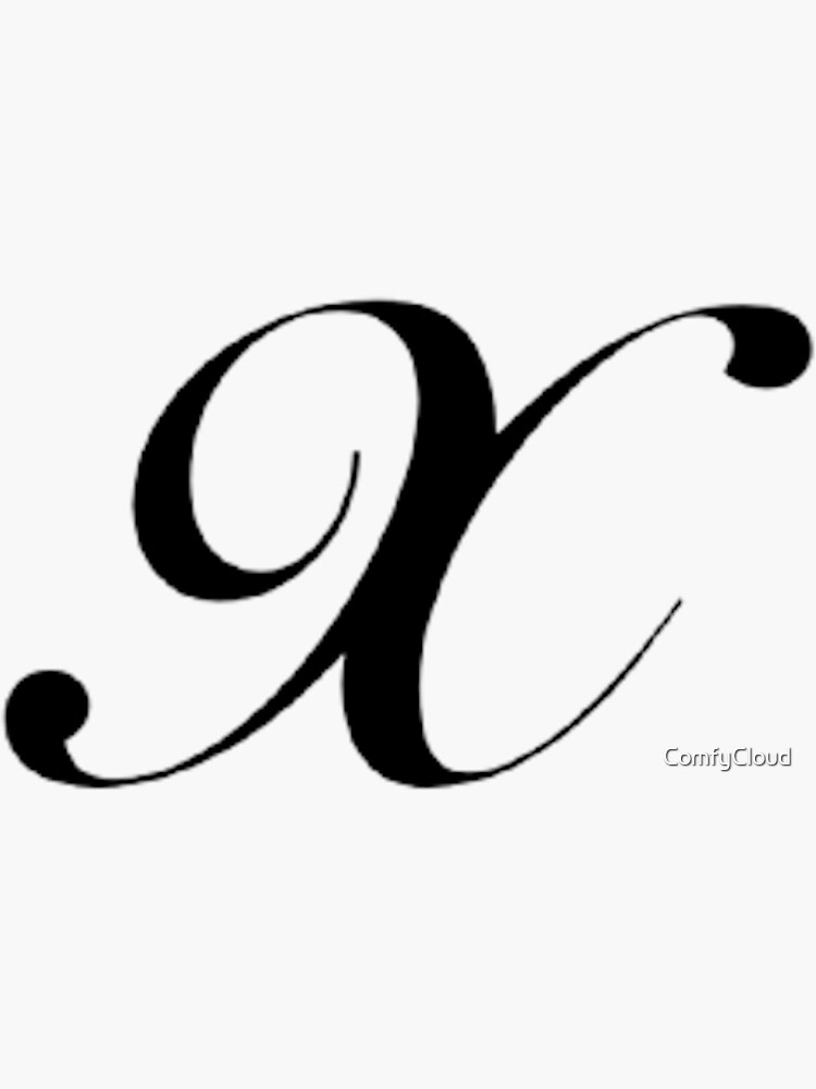 Simple cursive letter A Sticker for Sale by ComfyCloud