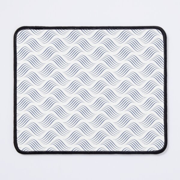 Item preview, Blue and White Wavy Tessellation Line Pattern Pairs DE 2022 Popular Color Enchanting Sky DE5900 designed and sold by ColorOfTheYears.