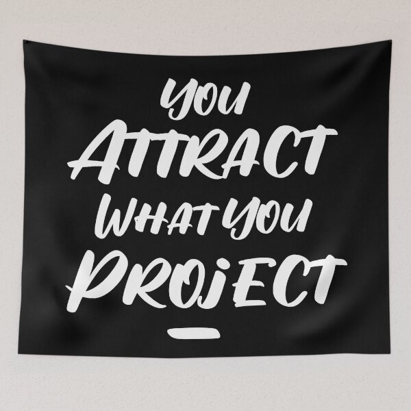 Item preview, You Attract What You Project Positivity Inspirational Quote designed and sold by Legit Hooligan.