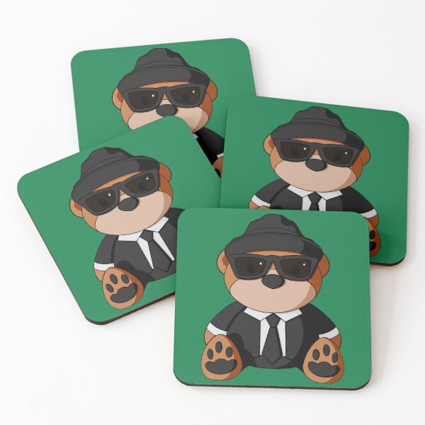 Item preview, Blues Brother Teddy Bear designed and sold by Alisha Ober Designs.