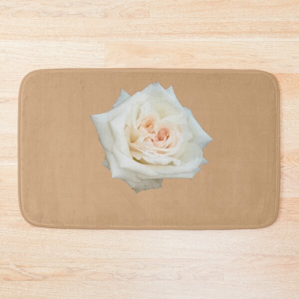 Item preview, Close Up View Of A Beautiful Peach White Rose Isolated designed and sold by taiche.