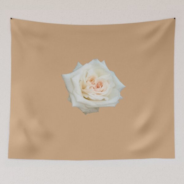Item preview, Close Up View Of A Beautiful Peach White Rose Isolated designed and sold by taiche.