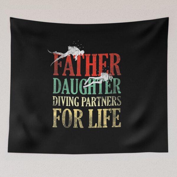 Item preview, Father And Daughter Diving Partners For Life funny gift idea for daddy designed and sold by wi trendshop.