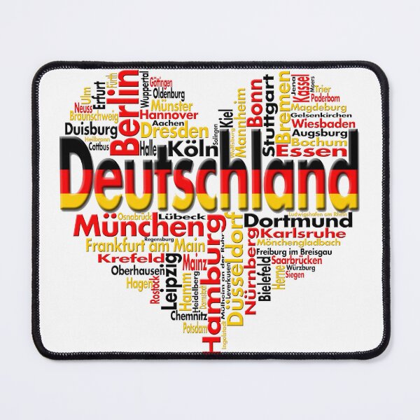 Item preview, German Cities - Heart Shaped designed and sold by hijackhippo.