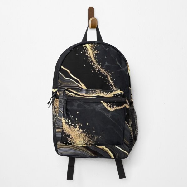 Item preview, Black and Gold marble foil Faux pattern designed and sold by Monika Howarth.