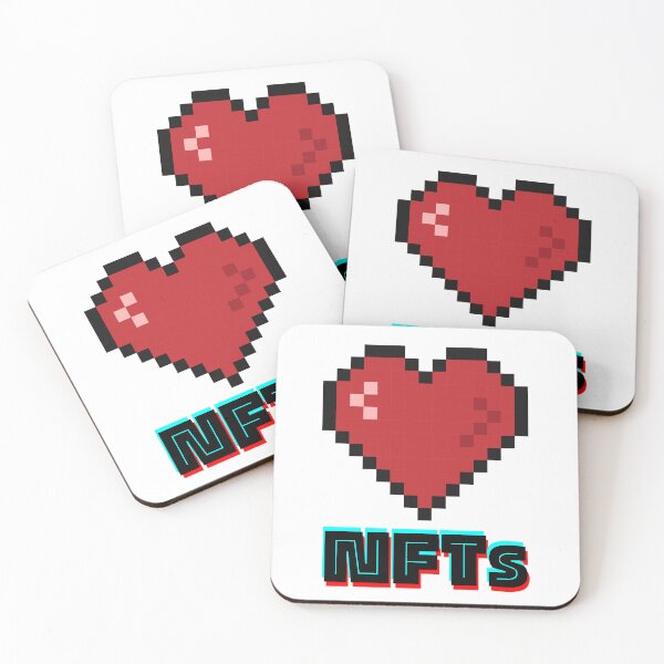 Item preview, Pixelated Valentine Heart, Love Non Fungible Tokens, Love NFTs designed and sold by Coralgb.
