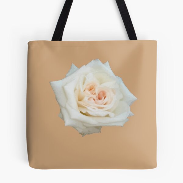 Item preview, Close Up View Of A Beautiful Peach White Rose Isolated designed and sold by taiche.