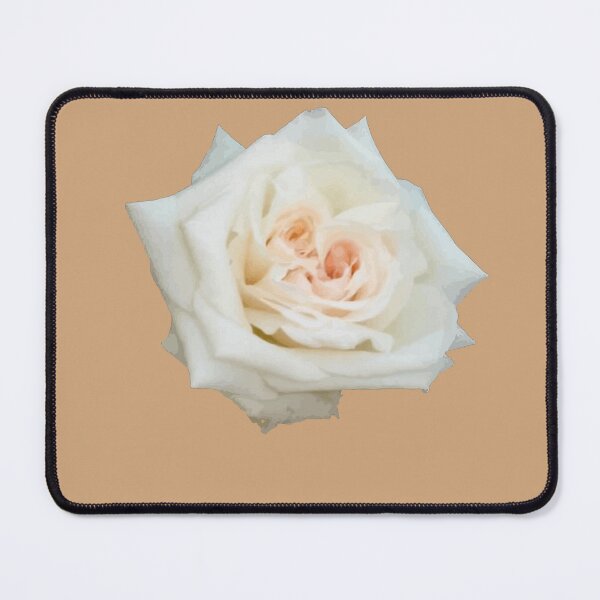 Item preview, Close Up View Of A Beautiful Peach White Rose Isolated designed and sold by taiche.