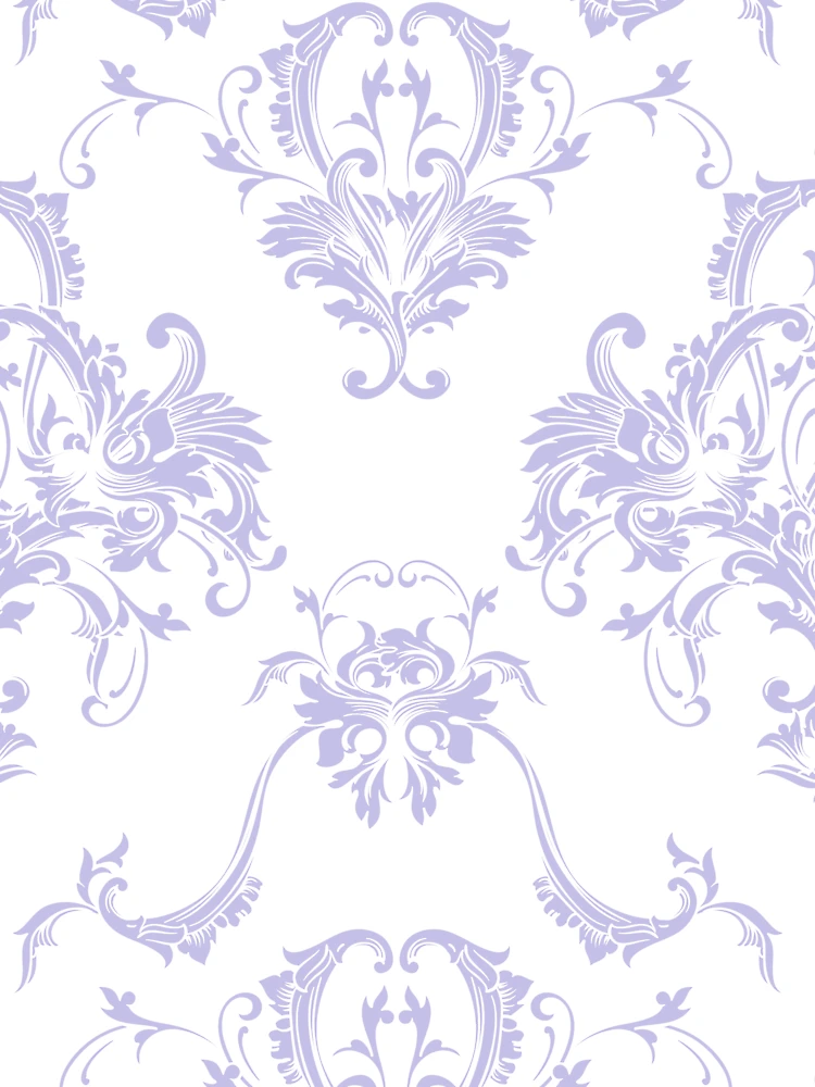 Thumbnail 6 von 6, Premium Oversized Pullover, White and Purple Damask Scroll Baroque Pattern Pairs DE 2022 Popular Color Violet Gems DE5940 designt und verkauft von ColorOfTheYears.