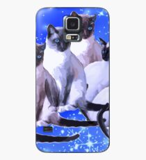 Funda/vinilo para Samsung Galaxy Gatos siameses