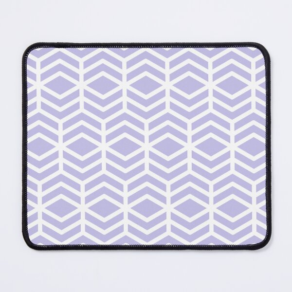 Item preview, White and Purple Geometric Chevron Line Pattern Pairs DE 2022 Popular Color Violet Gems DE5940 designed and sold by ColorOfTheYears.