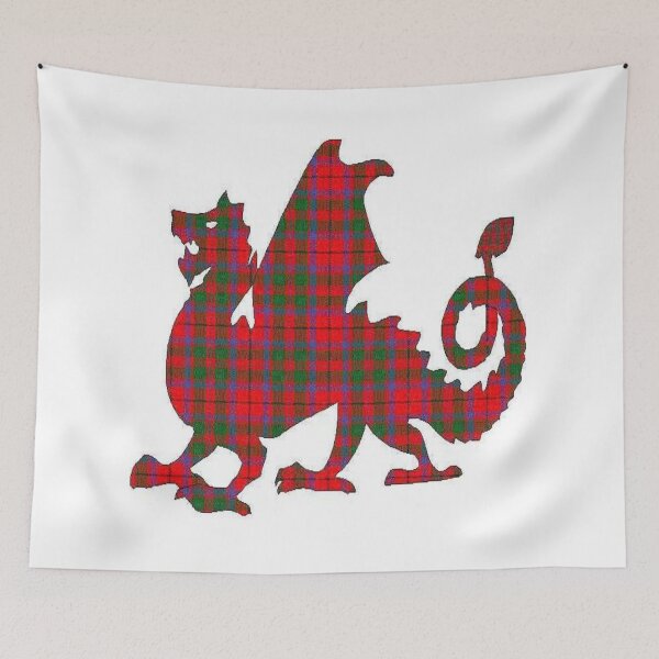 Item preview, Evans Family Welsh Dragon Tartan designed and sold by MaxManN1.