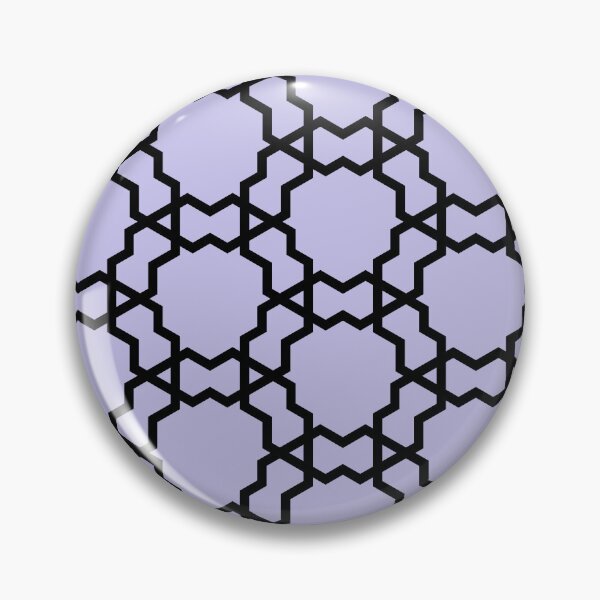 Item preview, Black and Purple Overlapping Shape Tile Pattern Pairs DE 2022 Popular Color Violet Gems DE5940 designed and sold by ColorOfTheYears.