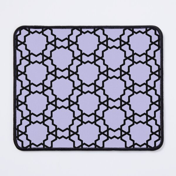 Item preview, Black and Purple Overlapping Shape Tile Pattern Pairs DE 2022 Popular Color Violet Gems DE5940 designed and sold by ColorOfTheYears.