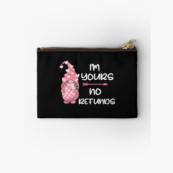 Item preview, Im Yours No Refunds, Plaid Valentines Gnome designed and sold by SportyDogShop.
