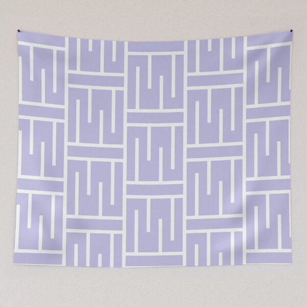Artikelvorschau, White and Purple Minimal Line Art Pattern 3 Pairs DE 2022 Popular Color Violet Gems DE5940 entworfen und verkauft von ColorOfTheYears.