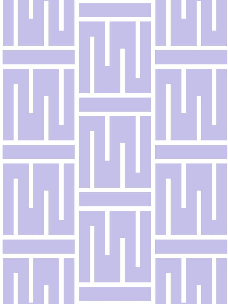 Thumbnail 3 von 3, Tuch, White and Purple Minimal Line Art Pattern 3 Pairs DE 2022 Popular Color Violet Gems DE5940 designt und verkauft von ColorOfTheYears.