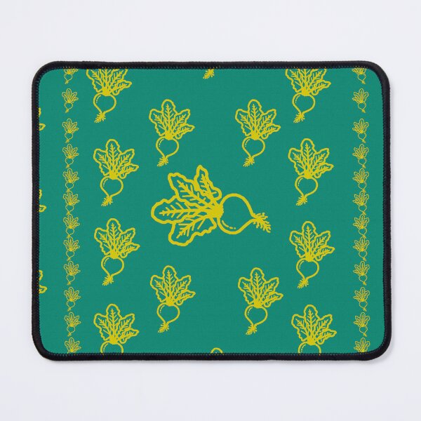 Item preview, Turquois Linen with Yellow Beets designed and sold by LawsonFabrics.