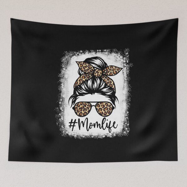 Item preview, Mom Life Bleached Women Messy Bun designed and sold by ryanbrian.
