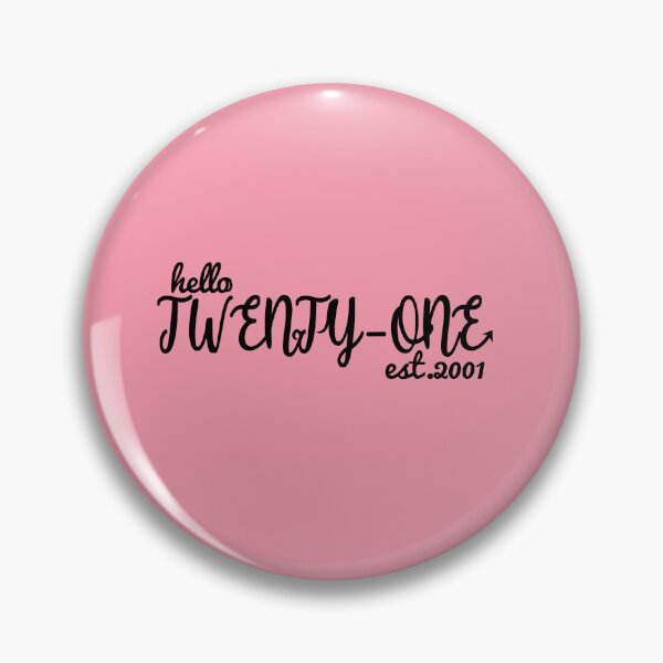 Item preview, Hello Twenty One - Happy 21st Birthday Gift Design designed and sold by asprse.