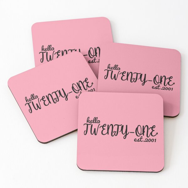 Item preview, Hello Twenty One - Happy 21st Birthday Gift Design designed and sold by asprse.