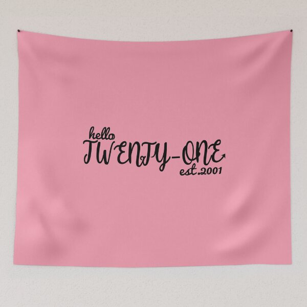 Item preview, Hello Twenty One - Happy 21st Birthday Gift Design designed and sold by asprse.