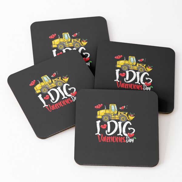 Item preview, I Dig Valentines Day Loader Excavator  Boys Kids designed and sold by BeFaCtO.