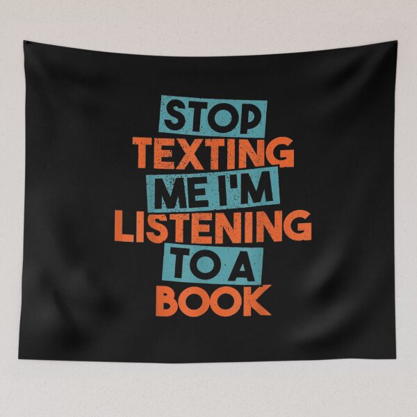 Item preview, top Texting Me I'm Listening To A Book Audiobook designed and sold by wi trendshop.