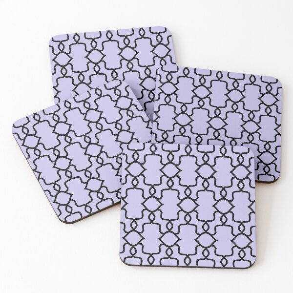 Item preview, Black and Purple Ornamental Shape Pattern 4 Pairs DE 2022 Popular Color Violet Gems DE5940 designed and sold by ColorOfTheYears.
