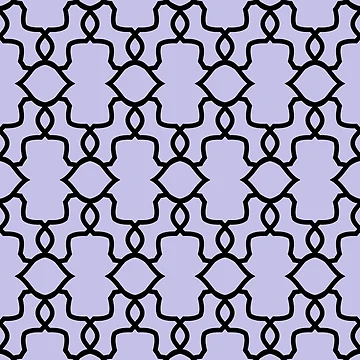 Vorschaubild zum Design Black and Purple Ornamental Shape Pattern 4 Pairs DE 2022 Popular Color Violet Gems DE5940 von ColorOfTheYears