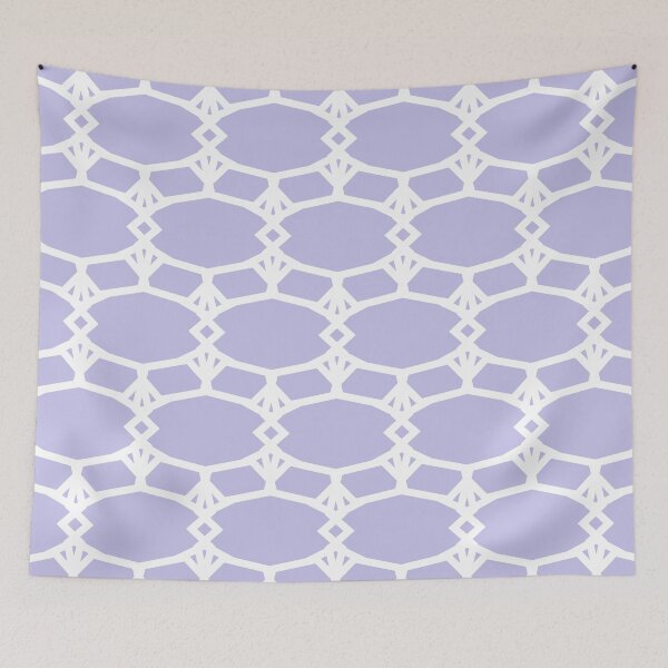 Item preview, White and PurpleOrnamental Shape Pattern 5 Pairs DE 2022 Popular Color Violet Gems DE5940 designed and sold by ColorOfTheYears.