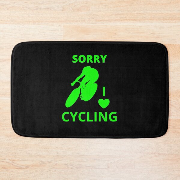 Item preview, SORRY, I LOVE CYCLING, neon green designed and sold by LuFilu.