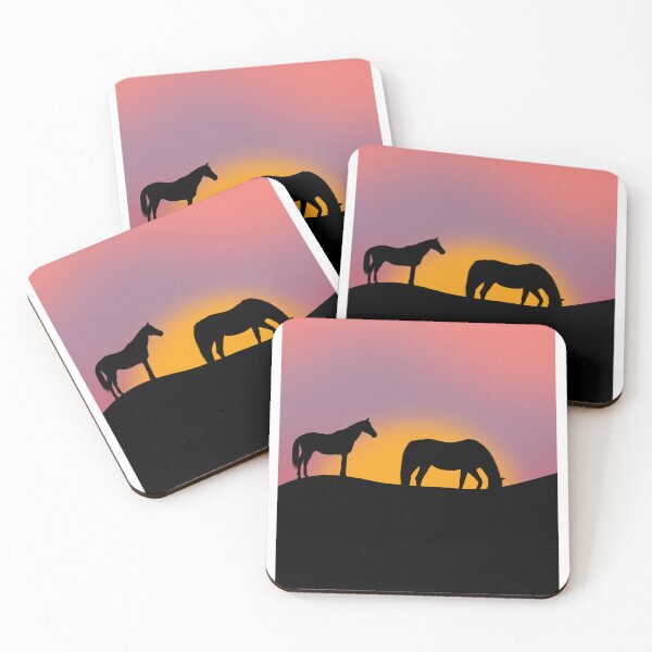 Item preview, Horses at sunset  designed and sold by Loveandfrappes.