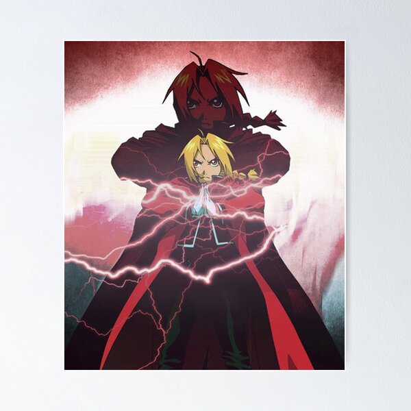 Fullmetal Alchemist Brotherhood Ed& Roy Anime Poster Flag