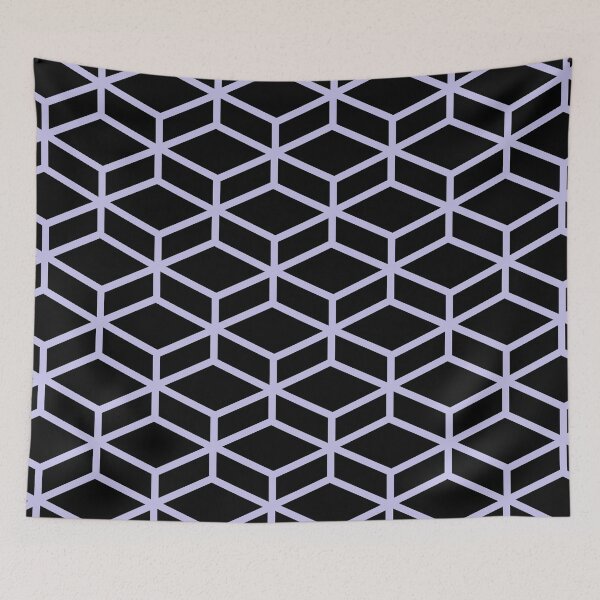 Artikelvorschau, Black and Purple Tessellation Line Pattern 8 Pairs DE 2022 Popular Color Violet Gems DE5940 entworfen und verkauft von ColorOfTheYears.