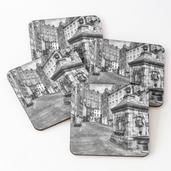 Item preview, Grassmarket, Victoria Street, Edinburgh, Scotland, Black And White designed and sold by Paul Thompson Photography.