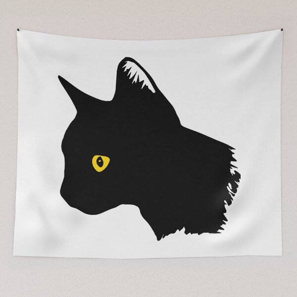 Item preview, Black Cat with Yellow Eyes designed and sold by Owlies-Barn.