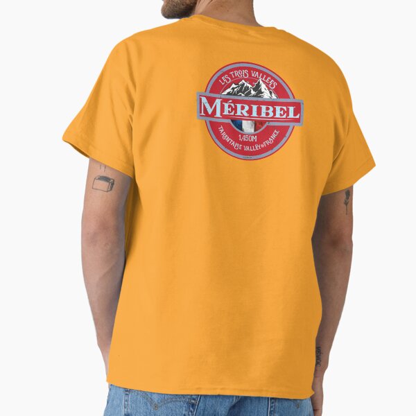 Item preview, T-shirt autocollant Meribel Ski France Ski Alpes 02 designed and sold by OuterShellUK.