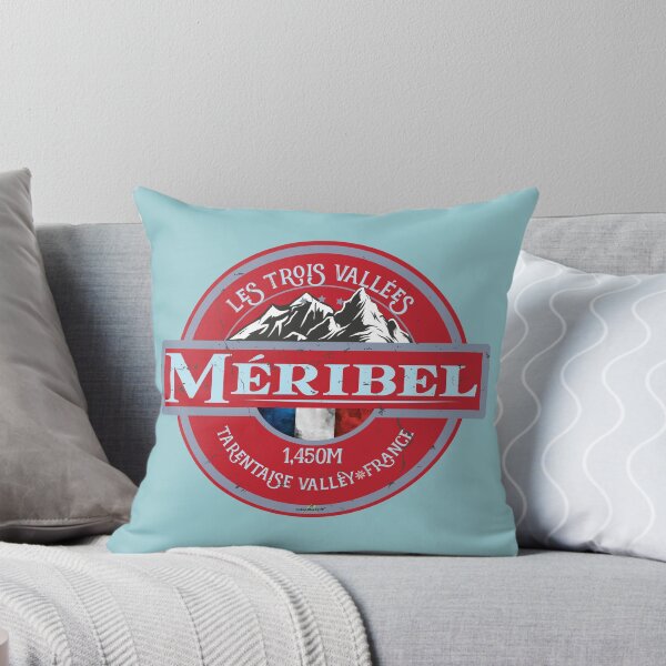 Item preview, Meribel Ski France Skiing Alps Sticker T-Shirt 02 designed and sold by OuterShellUK.