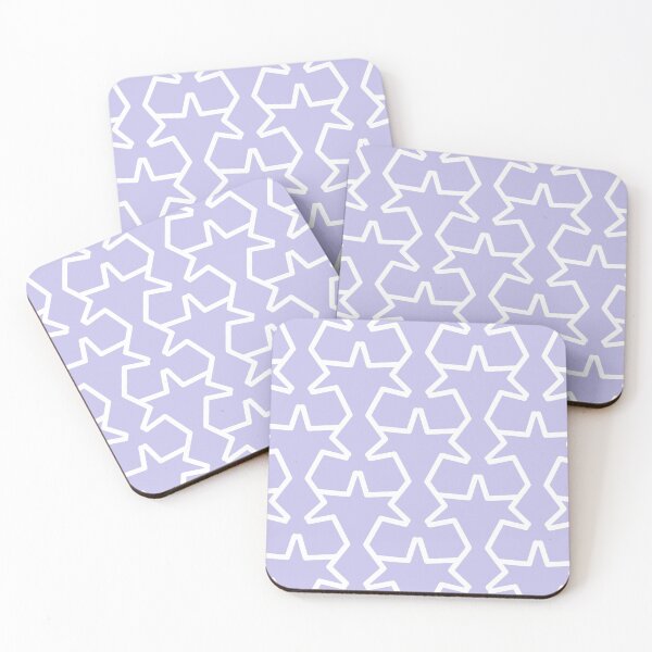 Item preview, White and Purple Tessellation Line Pattern 15 Pairs DE 2022 Popular Color Violet Gems DE5940 designed and sold by ColorOfTheYears.