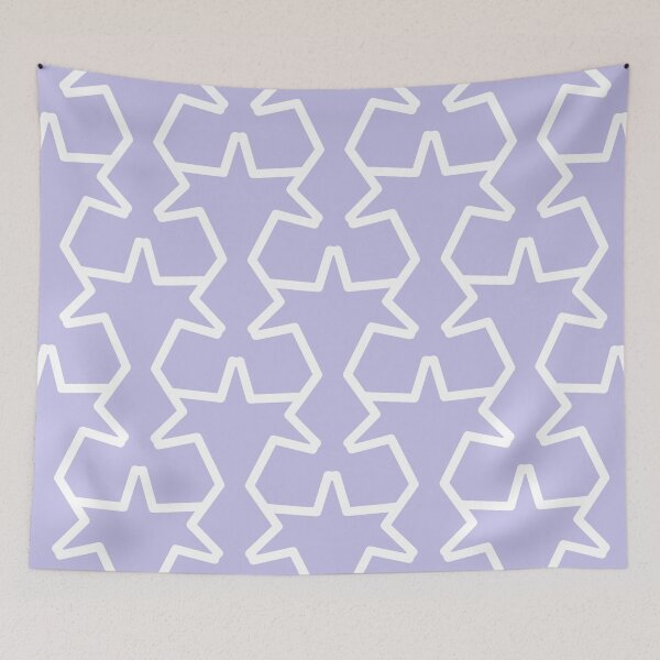 Item preview, White and Purple Tessellation Line Pattern 15 Pairs DE 2022 Popular Color Violet Gems DE5940 designed and sold by ColorOfTheYears.