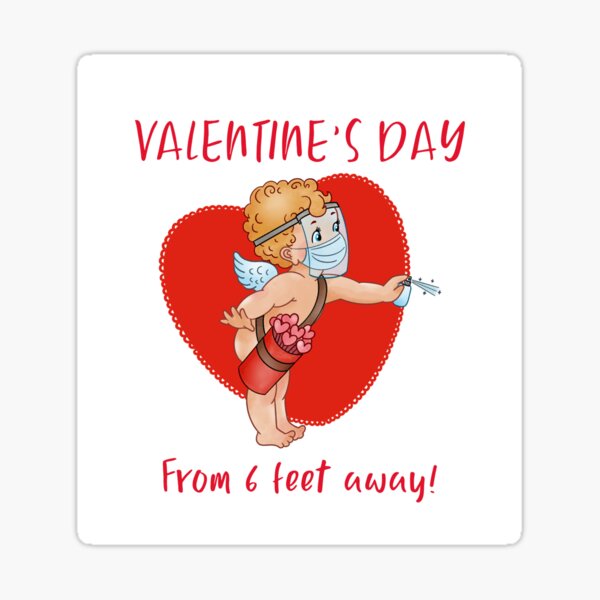 Item preview, Love Me 6ft Away, Cuter Than Cupid designed and sold by SportyDogShop.