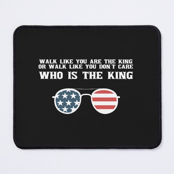 Item preview, walk like you are the king or walk like you dont care who is the king shirt designed and sold by Crystakim.